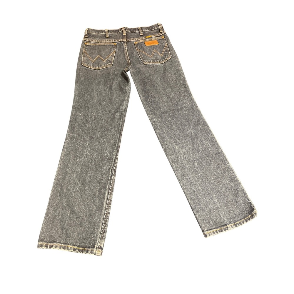 Wrangler 36MWZ Slim Fit Mens Jeans Blue Denim Western‎ Cowboy 30x29 - Picture 4 of 8